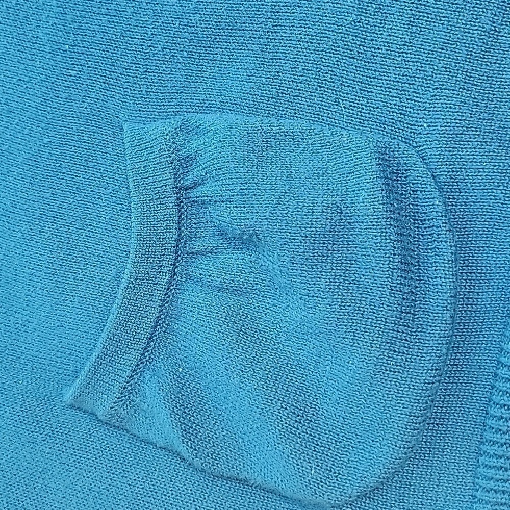 Y2k Vintage Juicy Couture Blue Cotton Button Up Cardigan Sweater SZ:M - Picture 8 of 11